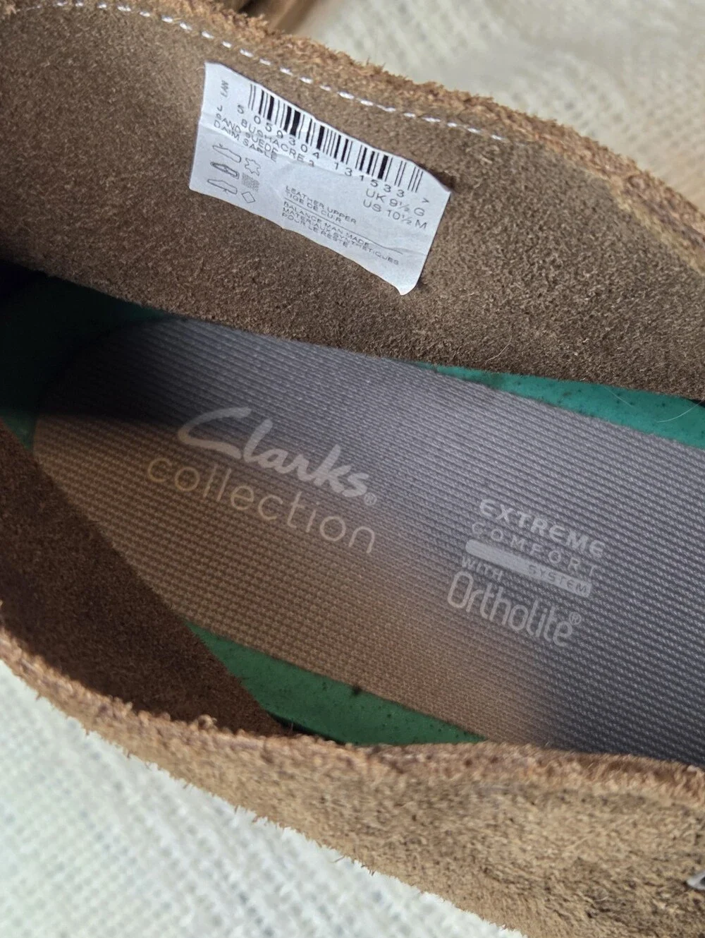 Clarks Men's Bushacre 3 Chukka Boots 10.5 Brown Suede Desert